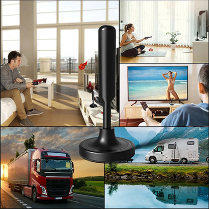 Antena Digital Vitara Ultra HD Omnidireccional 360° Alcance 120 km  [+40 Canales Nacionales en HD Gratis, Sin Internet ni Mensualidad]