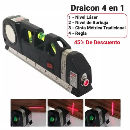 Draicon 4 en 1 Nivel Láser Digital - [Con 45% de Descuento]