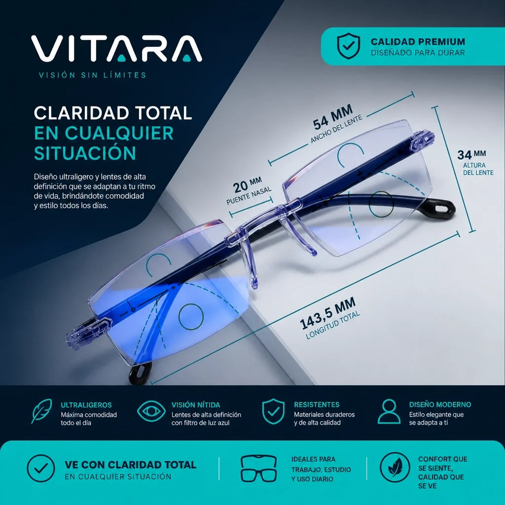 Gafas Vitara TR90 – Oferta 2x1 con Estuche y Paño de Limpieza + Envío Gratis