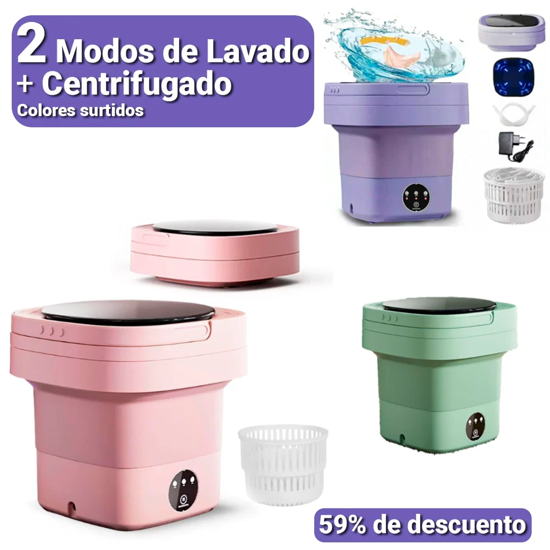 Lavadora y Secadora Plegable - Mini Whash